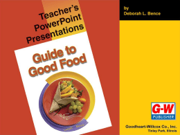 Goodheart-Willcox Publisher | Guide to Good Food | Chapter 28