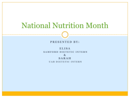 National Nutrition Month - Alabama Department of Public Health