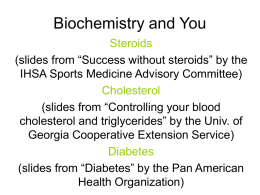 Biochemistry and You