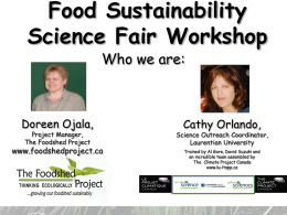 The Foodshed Project’s Food Sustainability Science Fair