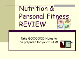 Nutrition & Personal Fitness REVIEW