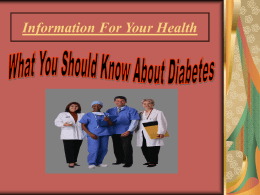 Information For Your Health