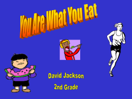 You Are What You Eat Power Point