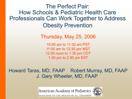 NO TIME FOR TURF - American Academy of Pediatrics