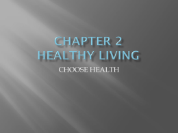 Chapter 2 Healthy Living