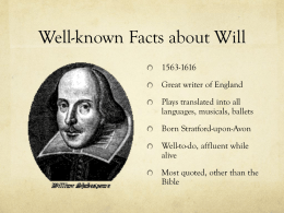 Well-known Facts about Will