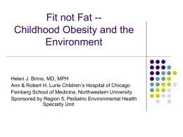 Childhood Obesity - University of Illinois at Chicago