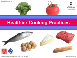 healthier cooking practices.