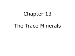 The Trace Minerals