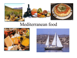 Mediterranean food. ppt - Cal State L.A. - Cal State LA