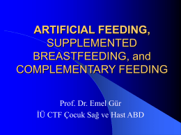 artificial feeding
