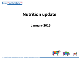 Nutrition Update January 2016