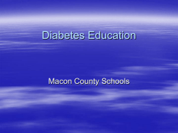 diabetes for school teachers