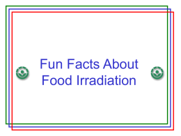 Food Irradiation - albert
