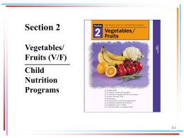 07 IM Section 2 Vegetable and Fruits