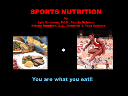 Sports Nutrition - EliteRunning.US
