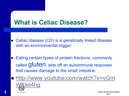 Week 9 - Celiac- Fall 13 - Resource Sites
