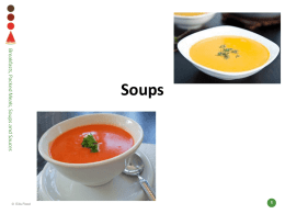 Soups and sauces (Power Point)