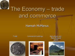 The Economy – trade and commerce - History