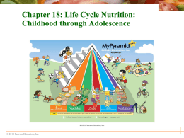 Chapter 18 Life Cycle Nutrition