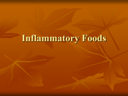 Inflammatory Foods