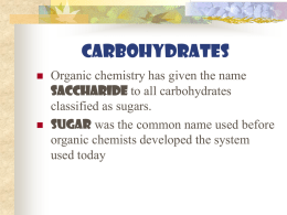 FST Ch 5 Carbohydrates