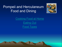 Pompeii and Herculaneum Food and Dining - History