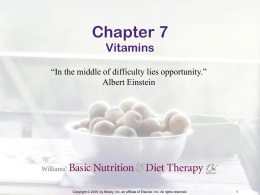 Class 4 6-7 vitamin energy balance 2013