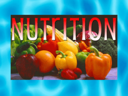 SBI 3U nutrition