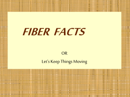 FIBER FACTS