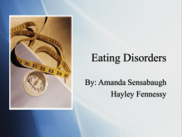NFSC 470 eating disorders