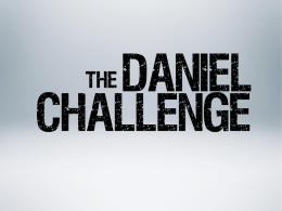 Fresh - The Daniel Challenge