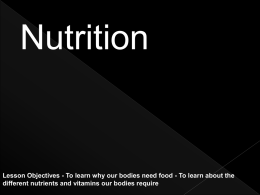 PPT Nutrition and the effects on human development