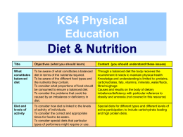 Diet & Nutrition