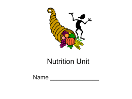 Nutrition packet