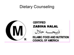 Islamic diet presentation