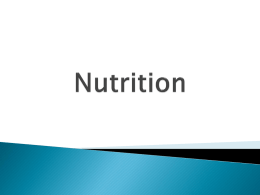 Nutrition PowerPoint - Boise State University