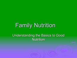 Family Nutrition