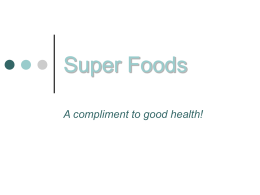Super Foods - UW Health Blogs
