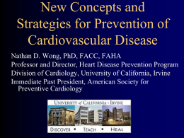 UC Irvine Preventive Cardiology - Heart Disease Prevention Program