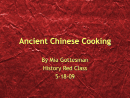 Ancient Chinese Cooking