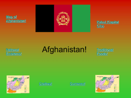 Afghanistan! - GraceCultures2010