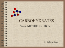 Unit 4 Carbohydrates PPT