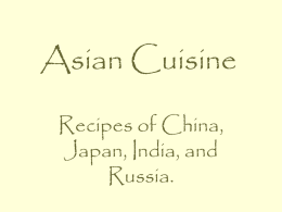 Asian Cuisine - Canon