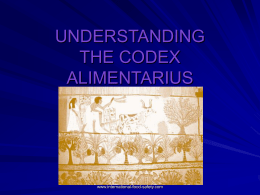 understanding the codex alimentarius