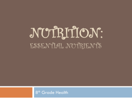 Essential Nutrients Review