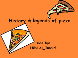 history and legends of pizza