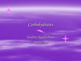 Carbohydrates - Student Health Force