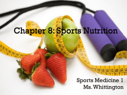 Sports Nutrition - Wando High School