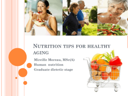 Nutrition tips for healthy aging